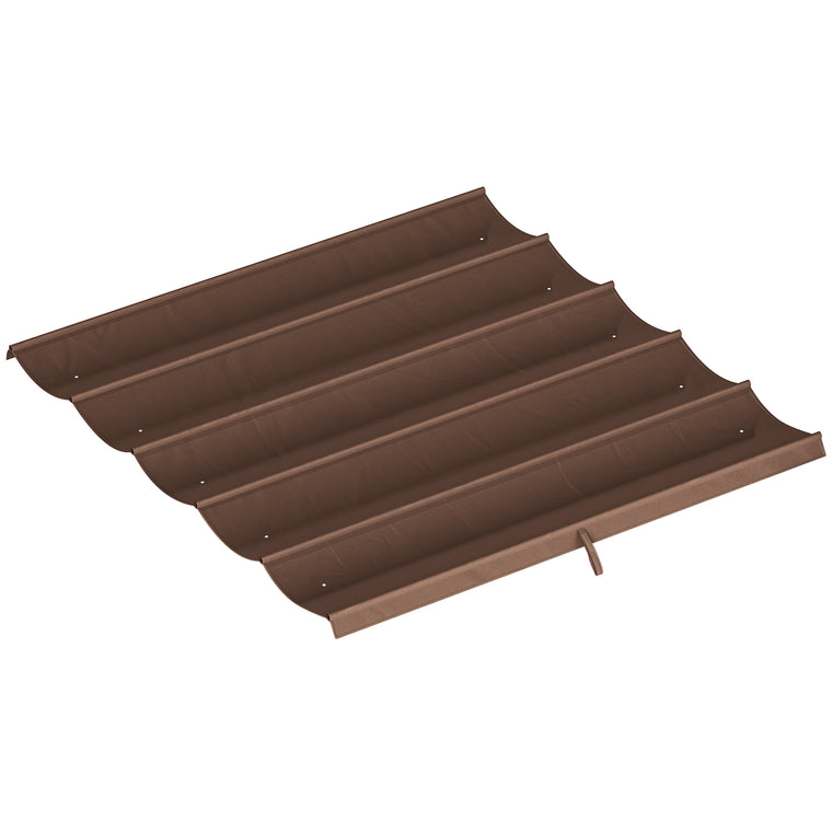 10' x 10' Coffee Retractable Pergola Canopy Replacement