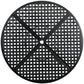42" Round Outdoor Dining Table for 4 Persons, Metal Patio Dining Table with Umbrella Hole for Backyard, Lawn, Balcony