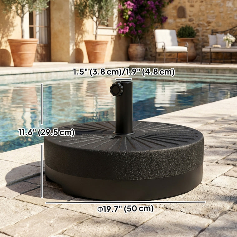 20" Fillable Water/Sand Umbrella Base Stand