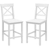 Solid Wood Counter Height Bar Stools Set of 2