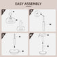 Swivel Standing Desk Chair, Adjustable Active Ergonomic Standing Stool, Backless Wobble Stool Chair, Brown