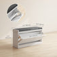 Shoe Storage with Seat, Upholstered Hallway Bench, Shoe Bench with Flip Drawer, Adjustable Shelf for 6-8 Pairs of Shoes