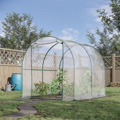 6.6' x 8.2' x 6.6' Transparent Dome Tunnel Greenhouse