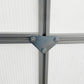 6' x 12' x 6.5' Walk-in Greenhouse, Polycarbonate Greenhouse with Adjustable Roof Vent, Base, Sliding Door, Clear