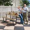 5.7 FT Outdoor Picnic Table with 2