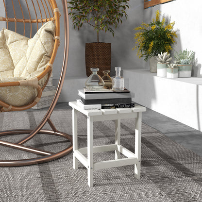 15" Square Weather-Resistant HDPE Side Table
