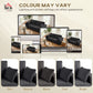 86" 3 Seater Sofa, Modern Corduroy Upholstered Couch, Dark Grey