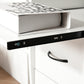 Computer Desk with Keyboard Tray, Home Office Desk with Drawers, CPU Stand, Printer Stand and Open Shelves, Writing Workstation for Study, White