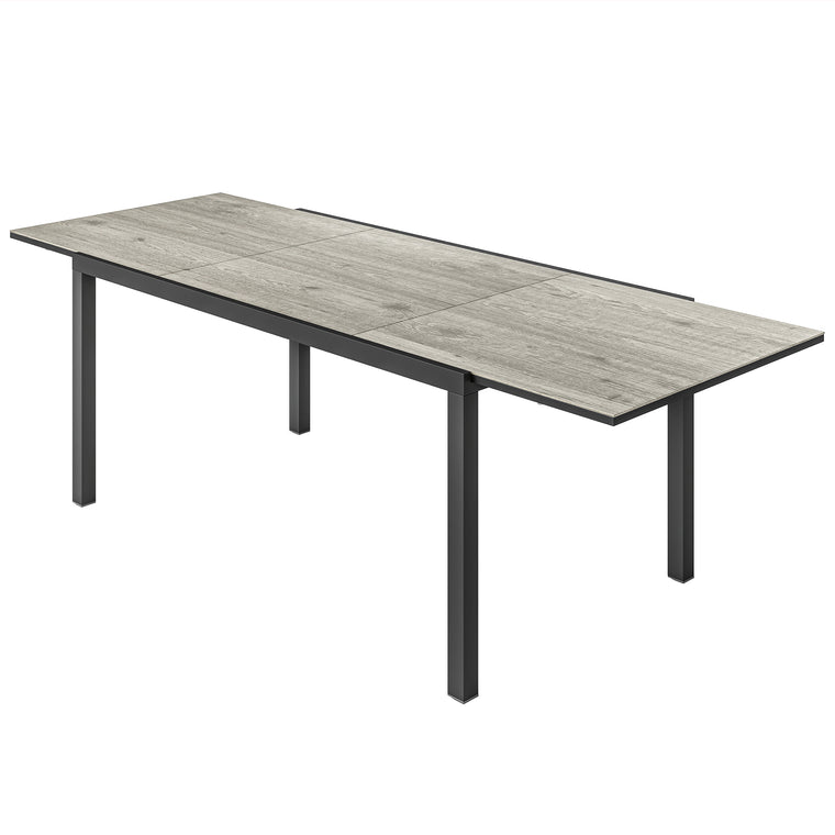 63"-94.5" Extendable Dining Table with Steel Frame
