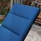 Foldable Lounge Chair, Reclining Patio Sun Lounger with 6-Position Adjustable Back, Blue