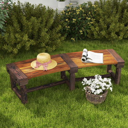 Wooden Wrap-Around Tree Bench with Slatted Seat