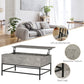 Lift Top Coffee Table with Hidden Storage Compartment Lift Tabletop Center Table for Living Room, Grey