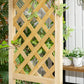 Natural Wood Garden Arch with 2-Person Bench