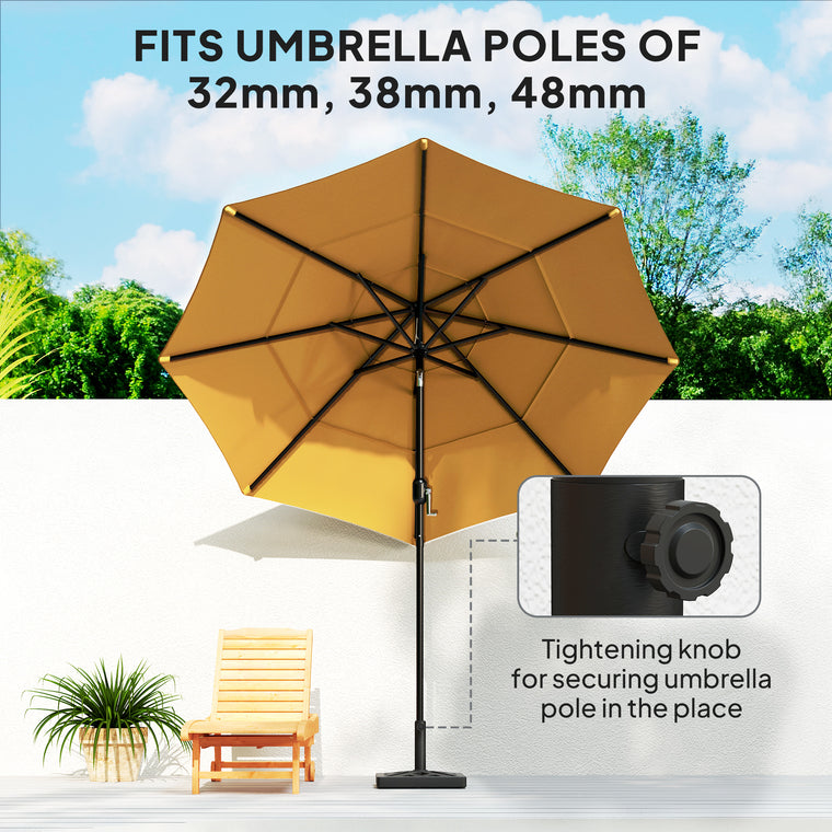 33 lbs HDPE Umbrella Base with Cut-Out Design