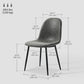 Retro Dining Table Chairs Set of 4, PU Leather Upholstered Kitchen Table Chairs for Living Room, Bedroom