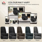 Power Recliner Chair, Fabric Upholstered Recliner Chair with USB Ports, Swivel and Rocking Function, Footrest, Black