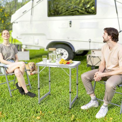 Folding Adjustable Aluminum Picnic Table
