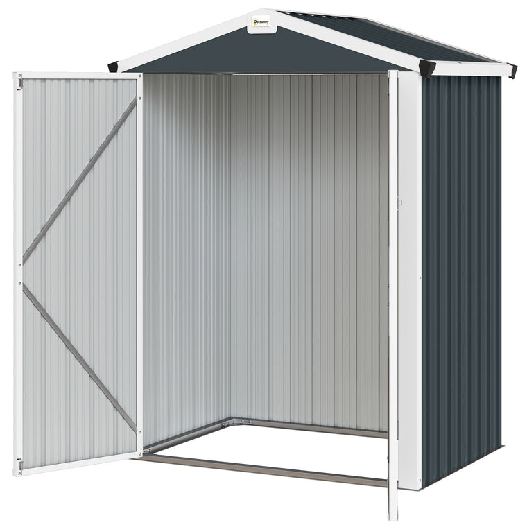 4.4' x 3' Metal Garden Shed with Double Doors