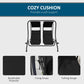 2-Seater Outdoor Porch Swing with Canopy, Patio Swing Chair for Garden, Poolside, Backyard, Black