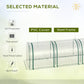 10' x 3' x 2.5' Portable Mini Tunnel Greenhouse with 3 Zipped Doors, Easy Assembly, Clear