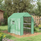 Walk-in Greenhouse with 3 Tier, Garden Plant Growhouse with Roll-up Door and Mesh Windows, 140 x 213 x 190 cm, Green