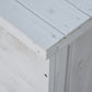 75 Gallon Wooden Storage Box patio Deck Box Bench, Garden Backyard Outdoor Storage Container with Aerating Gap & Weather-Fighting Finish, White
