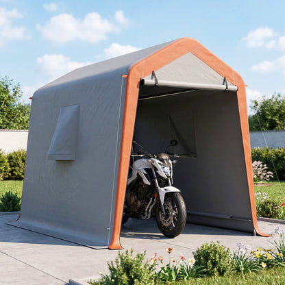 6' x 8' Portable Shed Tent with Door & Windows