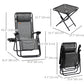 Zero Gravity Chair Set of 2 Patio Chair with Side Table Cupholders and Pillows for Pool, Backyard, Lawn, Beach, Red