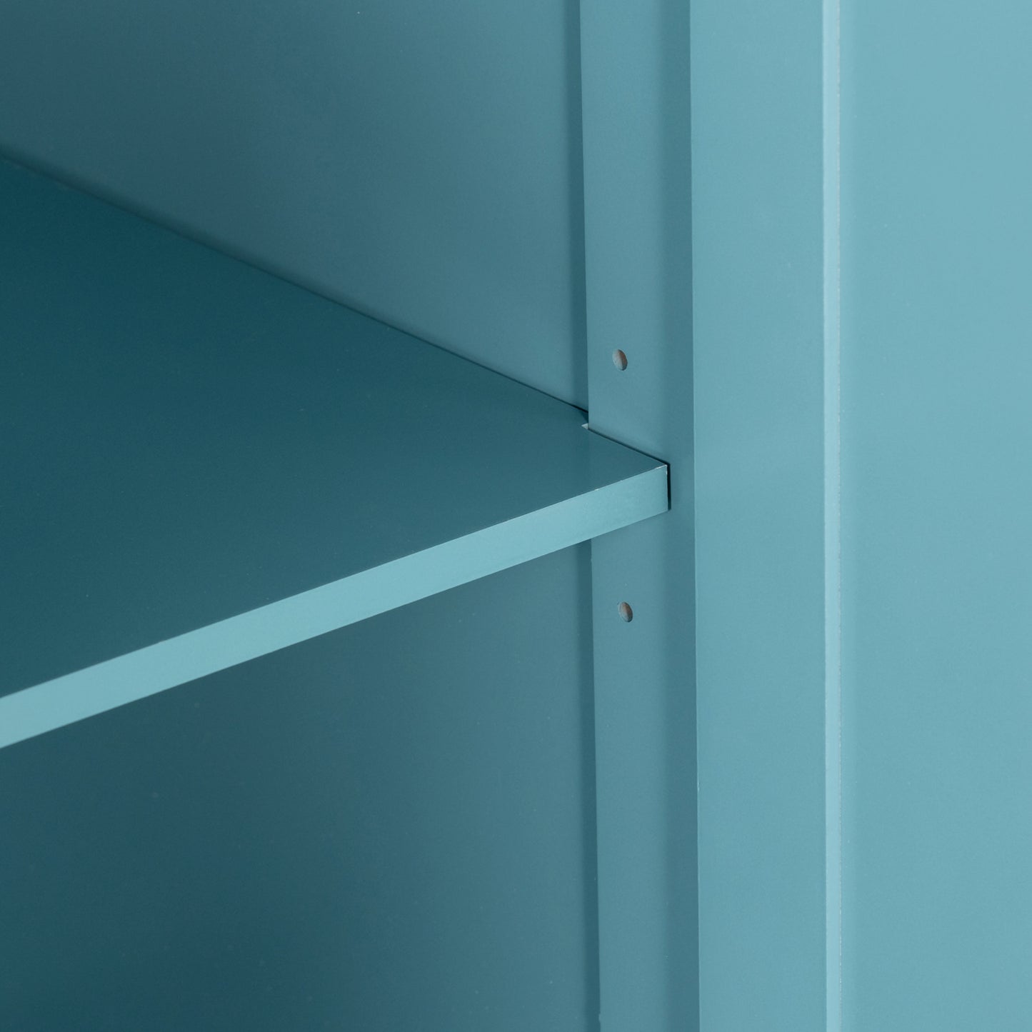 Kitchen Island with Storage, Rolling Kitchen Island with Drop Leaf, Rubber Wood Top and Adjustable Shelves, Light Blue