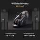 Nirvana massage chair recommended height and weight range