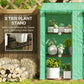 Portable Mini Greenhouse Green House with 3 Tier Shelves, Reinforced PE Cover, Roll-up Doors, 56.3" x 18.1" x 59.4"