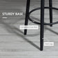 Extra Tall Bar Stools Set of 2, Modern 360° Swivel Barstools, Dining Room Chairs with Steel Legs Footrest, Charcoal Grey