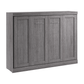 Pur Horizontal murphy wall bed, full bark grey