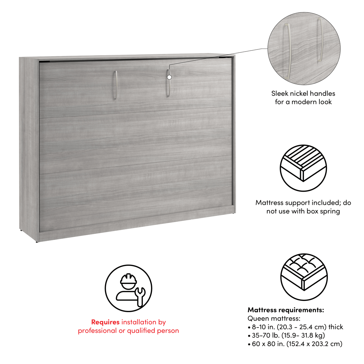 Claremont Horizontal murphy wall bed, photo 23