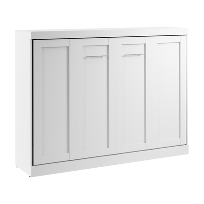 Pur Horizontal murphy wall bed, full white
