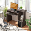 Computer Desk with Sliding Keyboard Tray Storage Drawer Shelf Home Office Workstation Grey