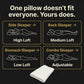 Sleep position guide — adjustable loft for side, back, and stomach sleepers for neck pain relief