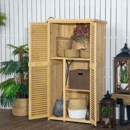 3' x 5' Wood Garden Shed with Asphalt Roof and Lock