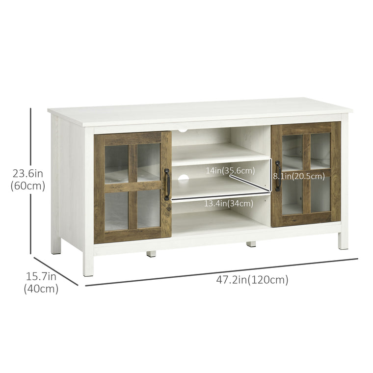 TV Stand with Adjustable Shelves