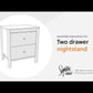 Bermacy - Two Drawer Night Stand - Light Brown