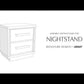 Kozmour - Two Drawer Night Stand - Black / Brown