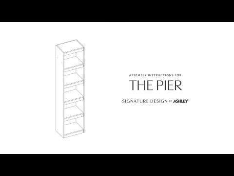 Bellaby - Pier - 4 Shelves - Whitewash