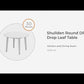 Shullden - Gray - Round Drm Drop Leaf Table