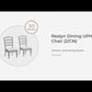 Realyn - Dining UPH Side Chair (Set of 2) - Ladderback - Chipped White