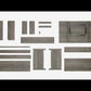 Dorrinson - White / Black / Gray - LIFT TOP COCKTAIL TABLE
