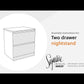Onita - White - Two Drawer Night Stand