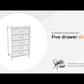 Battelle - Tan - Five Drawer Chest