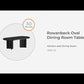 Rowanbeck - Black - Oval Dining Room Table