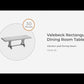 Valebeck - Rectangular Dining Room Table - White / Brown