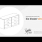 Finch - Six Drawer Dresser - 29'' Height - Black